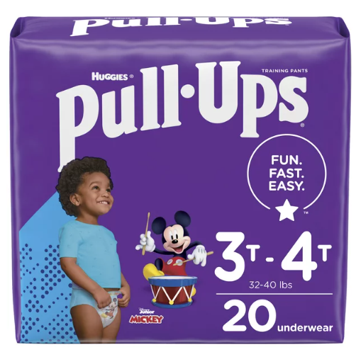 Pull-Ups Boys' Potty Training Pants Size 5; 3T-4T; 20 Ct