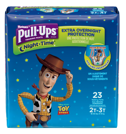 Pull-Ups Boys' Night-Time Training Pants; 2T-3T; 23 Ct