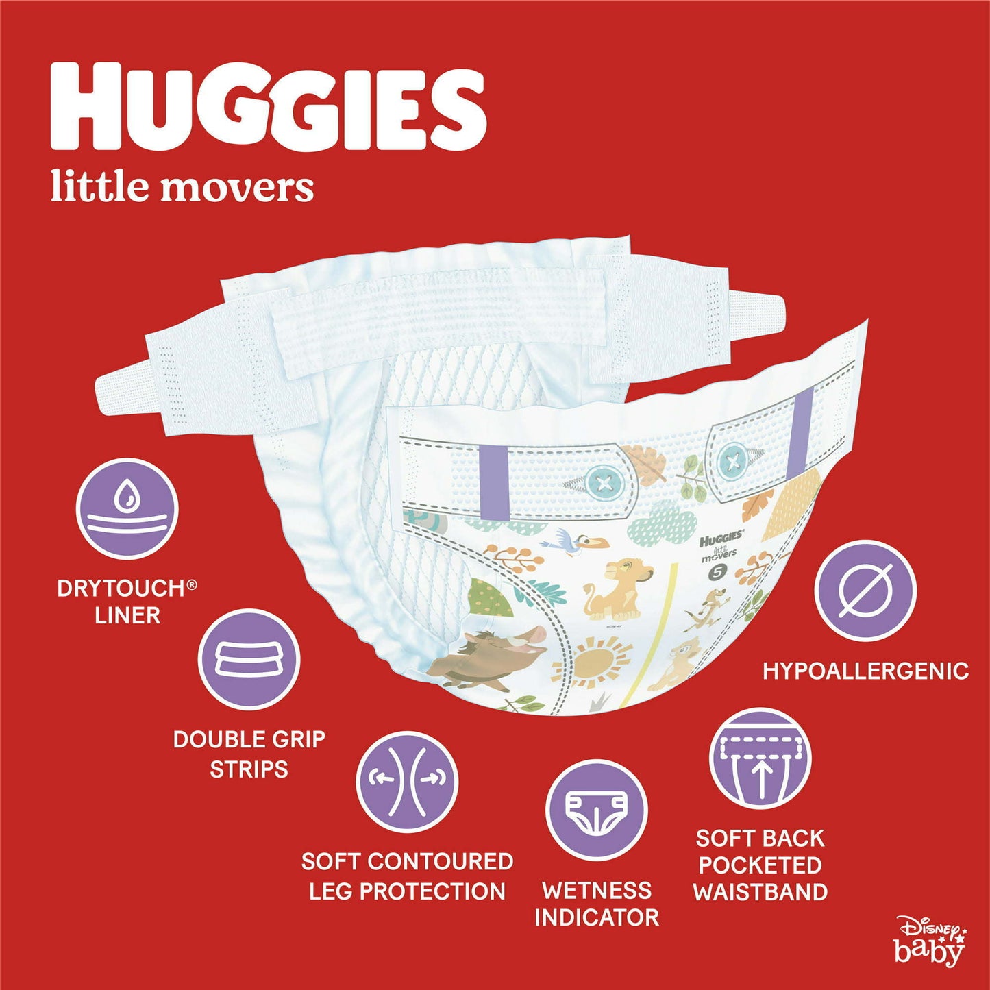 Huggies Little Movers Baby Diapers Size 5; 19 Count