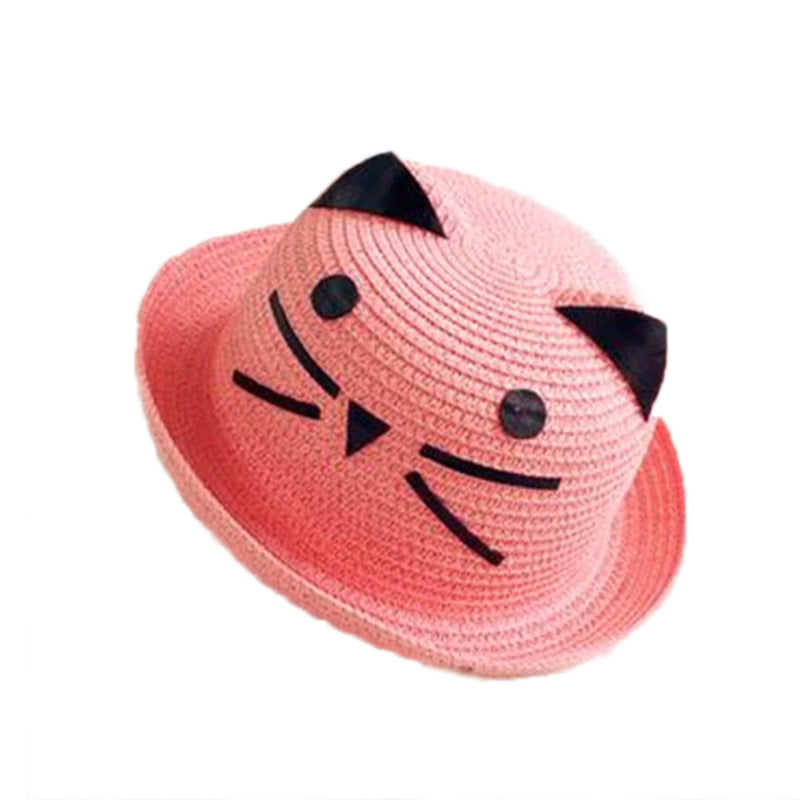 Korean style princess kids sun shade straw hat