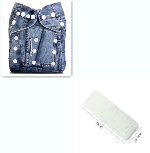 Color: F02 witha diaper - Baby Cloth Diapers, Washable Diapers