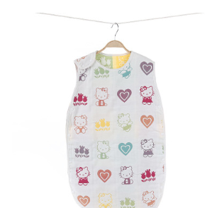 Color: KT Cat Love, Size: 45x80cm - Gauze baby sleeping bag