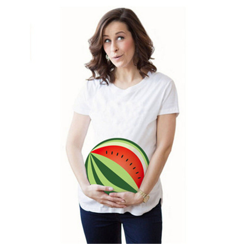 Color: A, Size: XXL - Fun Hand Print Maternity