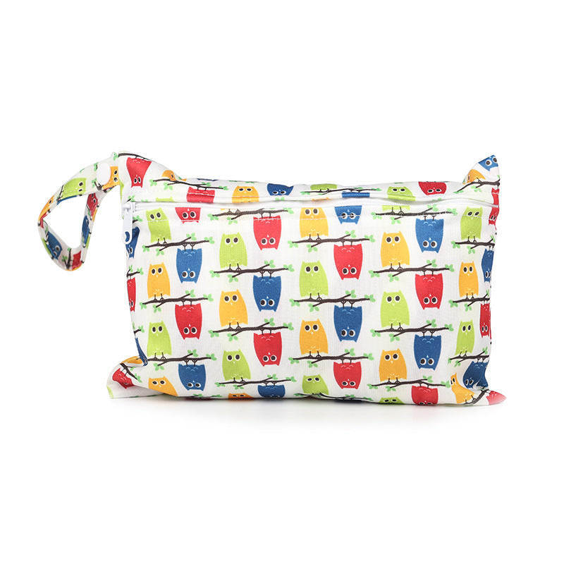 Mini single zipper diaper bag cotton storage bag