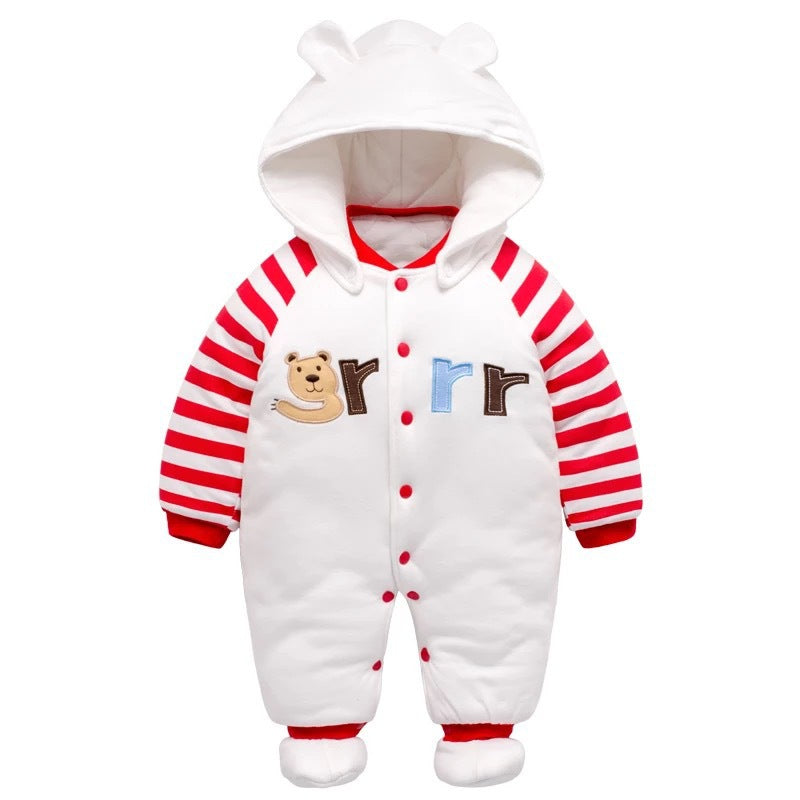 Color: 19 stytle, Size: 3m - The baby thickens the onesie