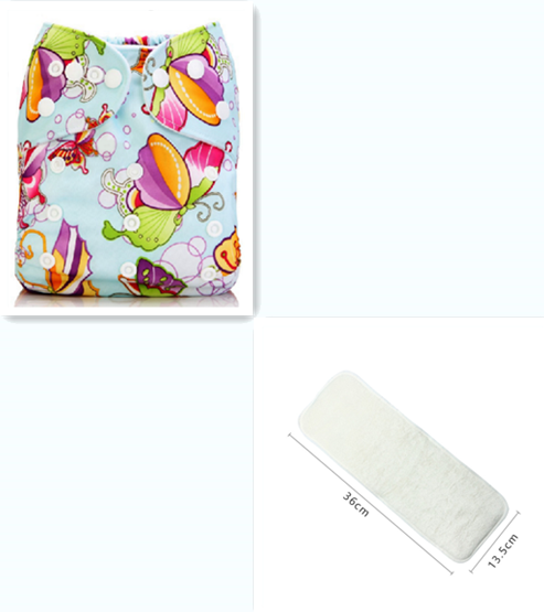 Color: F37 witha diaper - Baby Cloth Diapers, Washable Diapers