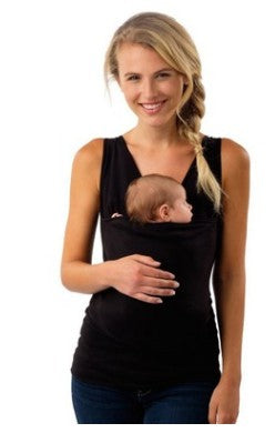 Color: Black, Size: XXL-Women, style: - Leisure mother kangaroo multifunction vest