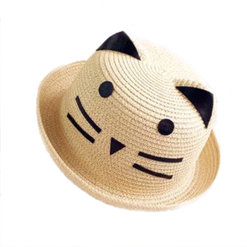 Korean style princess kids sun shade straw hat
