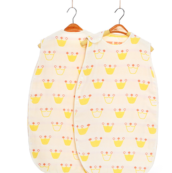 Color: Piggy blue, Size: 45x65cm - Gauze baby sleeping bag