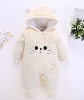 Color: Beige cat cat, Size: 73cm - thick autumn and winter pure cotton clothing