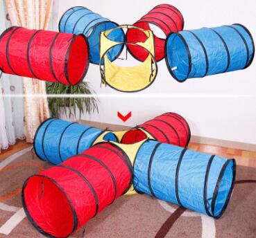 Style: M, Size: 48cm - Children tent sunshine rainbow tunnel time crawling tube holes and the training equipment of infant baby toys