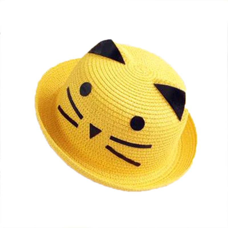 Korean style princess kids sun shade straw hat