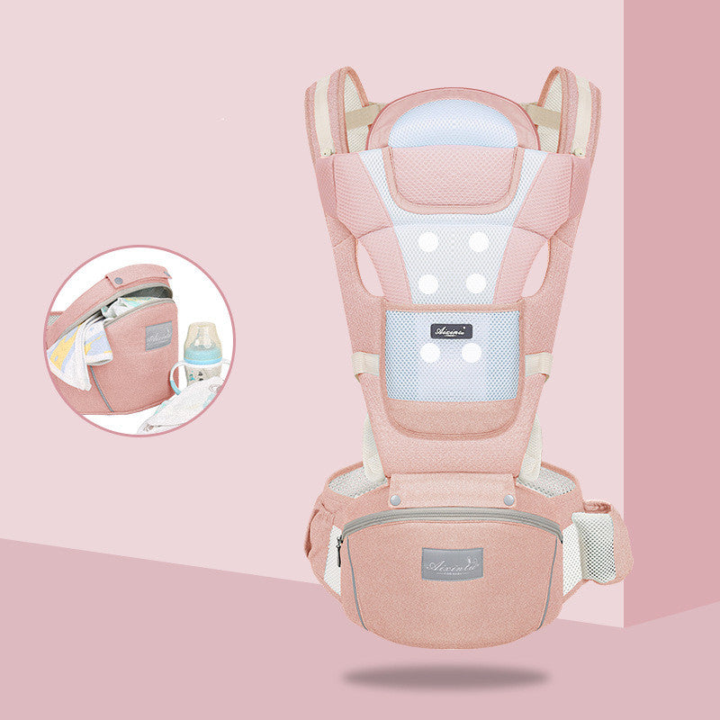 Color: Pink, Style: D Style - Baby waist stool
