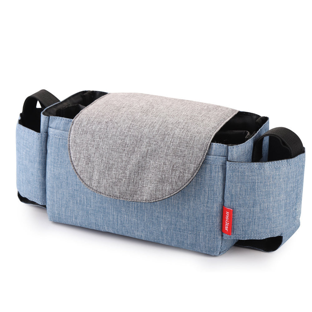Color: BlueB - Multifunction Baby Stroller Bag Organizer Maternity Nappy Bag Stroller Accessories Cup wheelchair bag