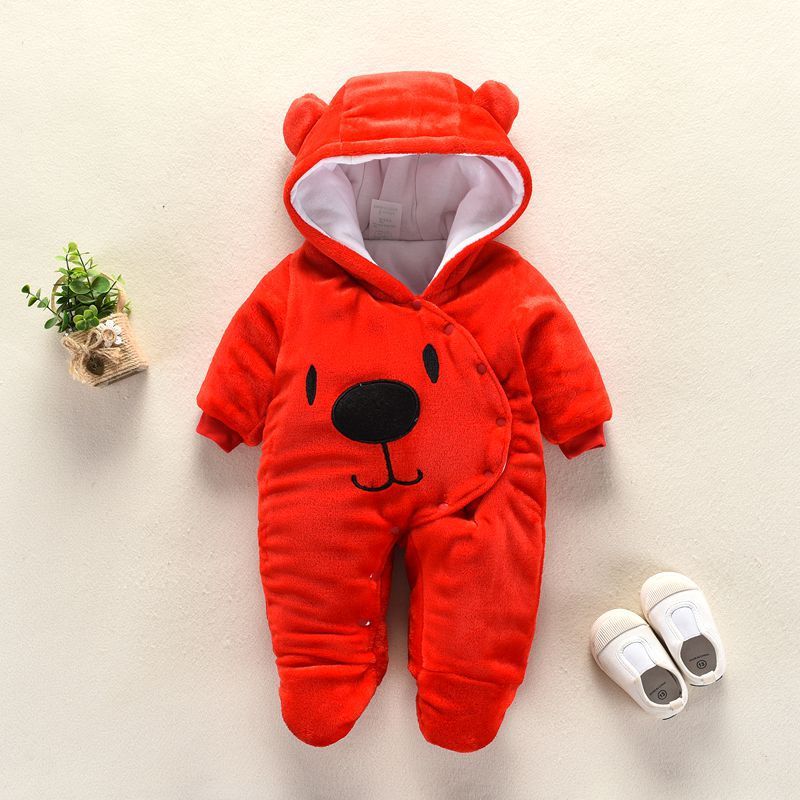 Color: Reda, Size: 6m - Autumn and winter newborn climbing suit