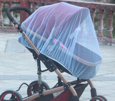 Color: Blue encrypt - Increase baby stroller nets Baby stroller encryption full cover nets General dustproof and anti-mosquito