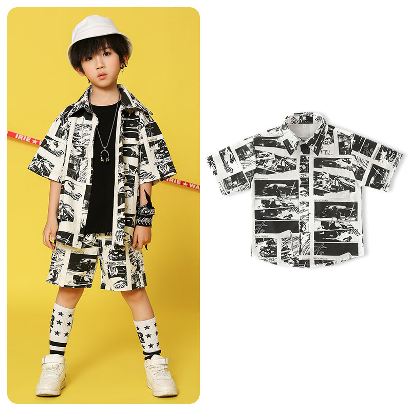 style: I, Child size: 110cm - Fashion All-Match Boy Model Catwalk Suit