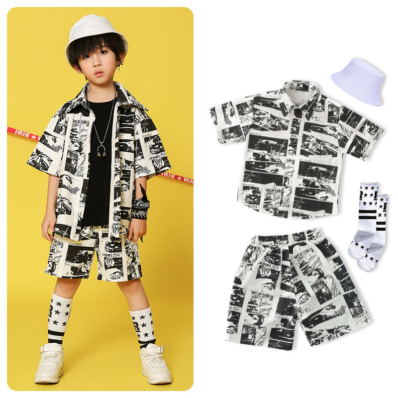 style: D, Child size: 130cm - Fashion All-Match Boy Model Catwalk Suit