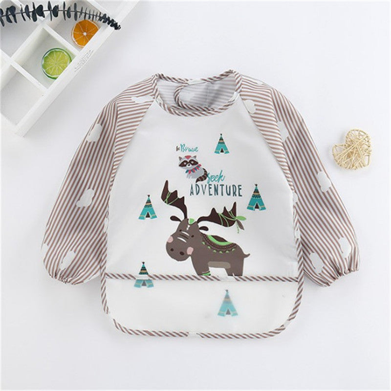 style: B, Size: One size - Baby Anti-wearing Children's Long-sleeved Water Gown
