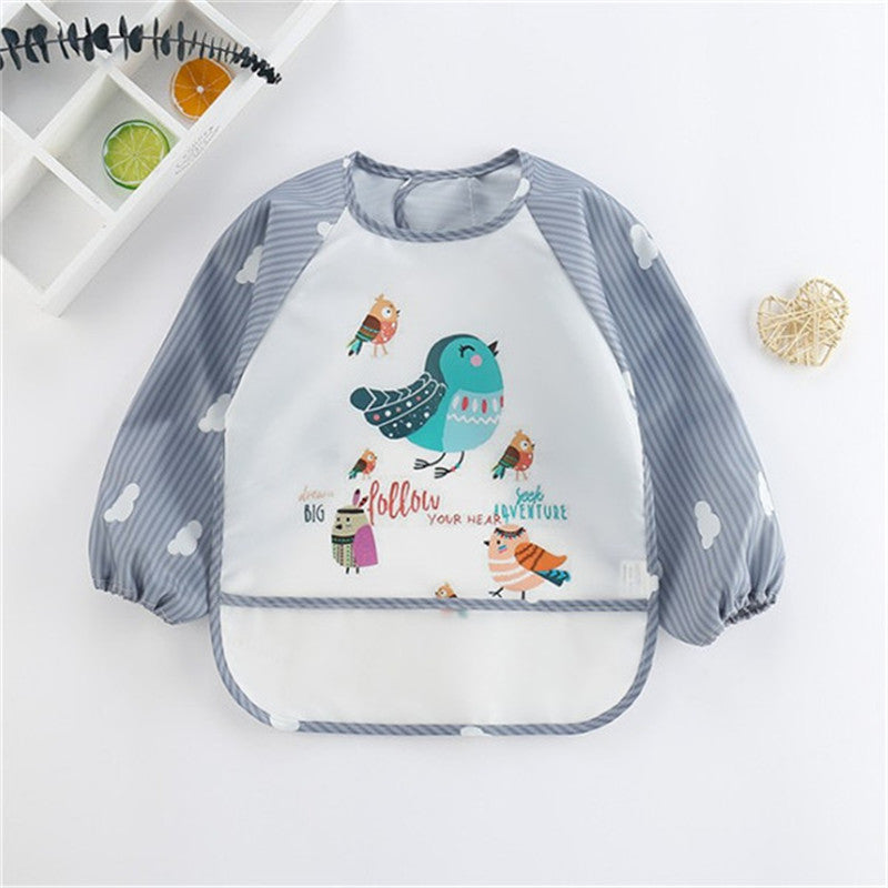 style: A, Size: One size - Baby Anti-wearing Children's Long-sleeved Water Gown