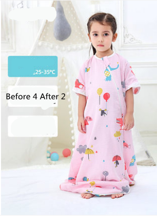Size: 100cm, style: A - Baby Sleeping Bag Spring And Autumn Thin section Baby Summer Young Children Gauze Kick-proof Quilt Newborn Spring And Summer Seasons Universal