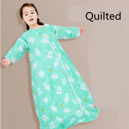 Size: 120cm, style: F - Baby Sleeping Bag Spring And Autumn Thin section Baby Summer Young Children Gauze Kick-proof Quilt Newborn Spring And Summer Seasons Universal