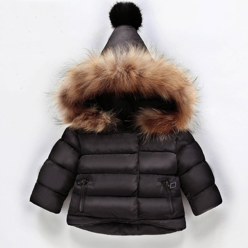 baby girl's hand-stuffed cotton coat