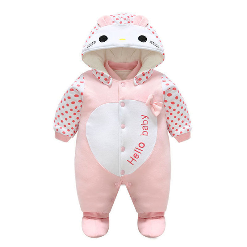 Color: 5 stytle, Size: 12m - The baby thickens the onesie