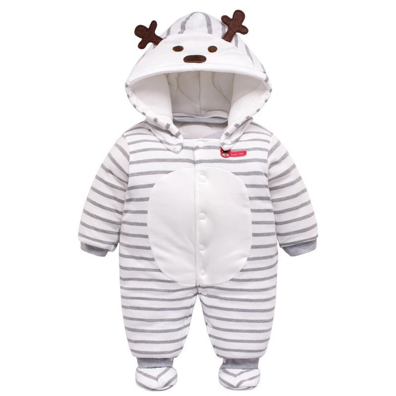 Color: 12 stytle, Size: 12m - The baby thickens the onesie