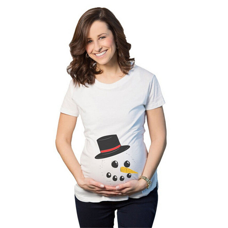 Color: C, Size: S - Fun Hand Print Maternity