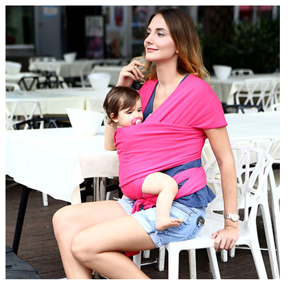 Style: A, Color: Rose Red - Baby Carrier Sling For Newborns Soft Infant Wrap Breathable Wrap Hipseat Breastfeed Birth Comfortable Nursing Cover
