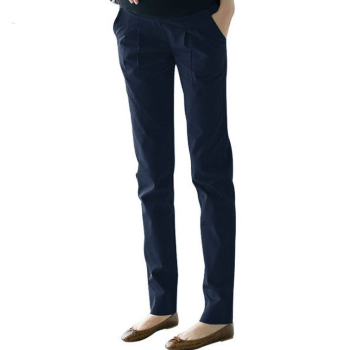 2021 Korean version of pregnant women in spring and autumn new pregnant women's trunks, trendy feet, pencil pants and trousers for pregnant women, 8007