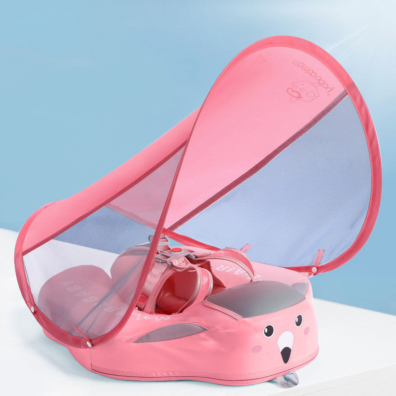 Color: TPU canopy pink - Baby Swimming Ring Floats