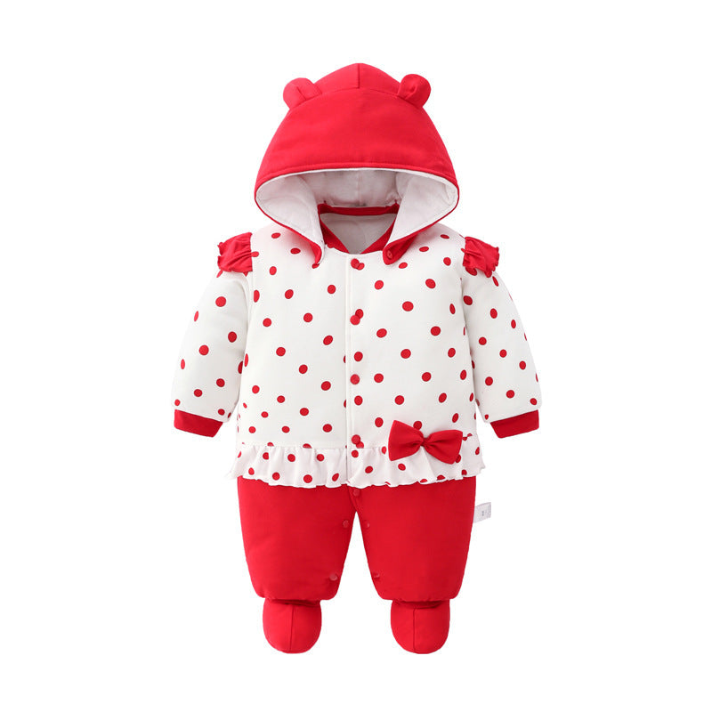 Color: 10 stytle, Size: 6m - The baby thickens the onesie