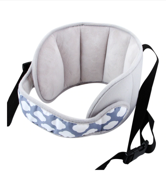Color: Cloud model, Size: 55x14cm - Baby Kids Adjustable Car Seat Head Support Head Fixed Sleeping Pillow