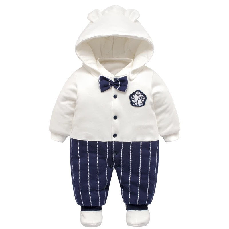 Color: 15 stytle, Size: 3m - The baby thickens the onesie