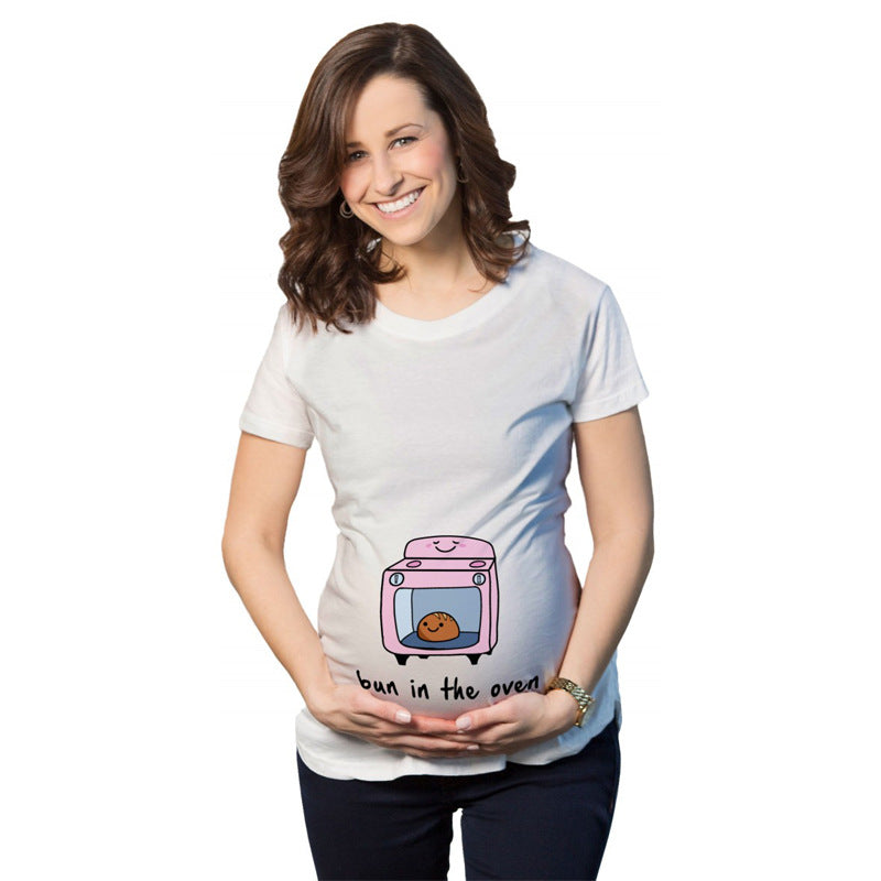 Color: D, Size: 3XL - Fun Hand Print Maternity