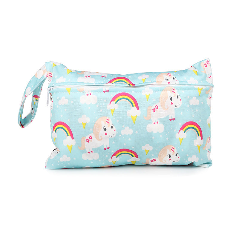 Mini single zipper diaper bag cotton storage bag