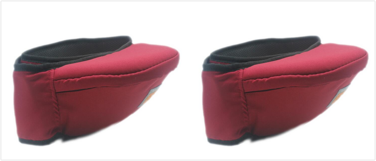 Color: Red 2 pcs - Baby out of the baby waist stool baby holding stool non-slip design straps hold baby waist stool maternal and child supplies