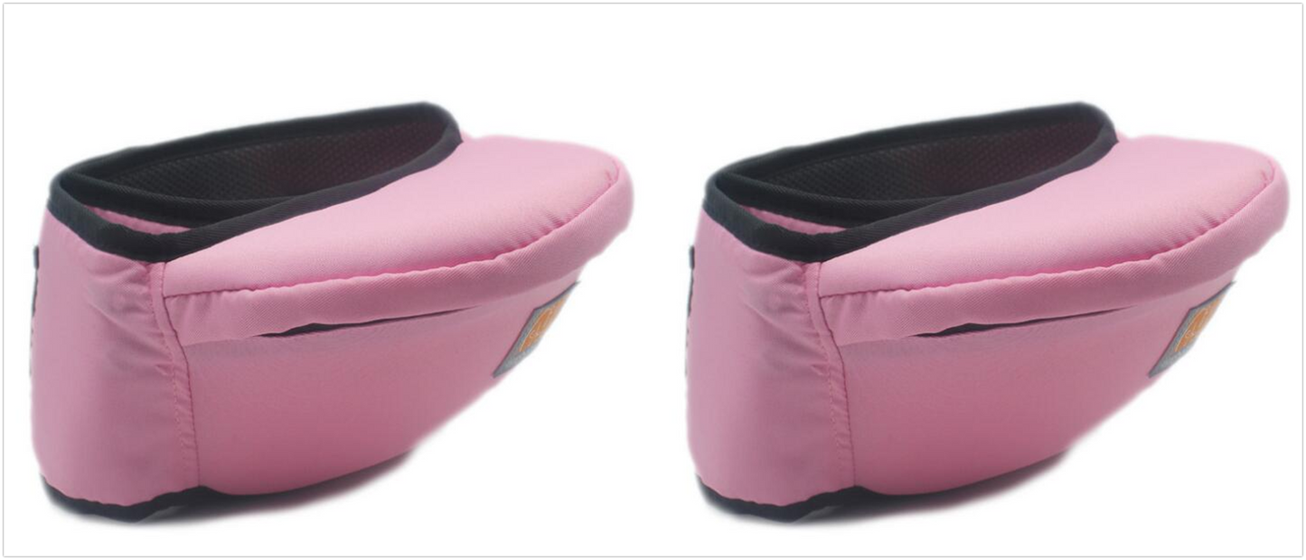 Color: Pink 2 pcs - Baby out of the baby waist stool baby holding stool non-slip design straps hold baby waist stool maternal and child supplies