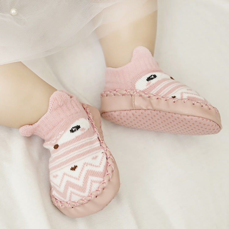 Color: Pink, Size: 14cm - Baby Floor Socks