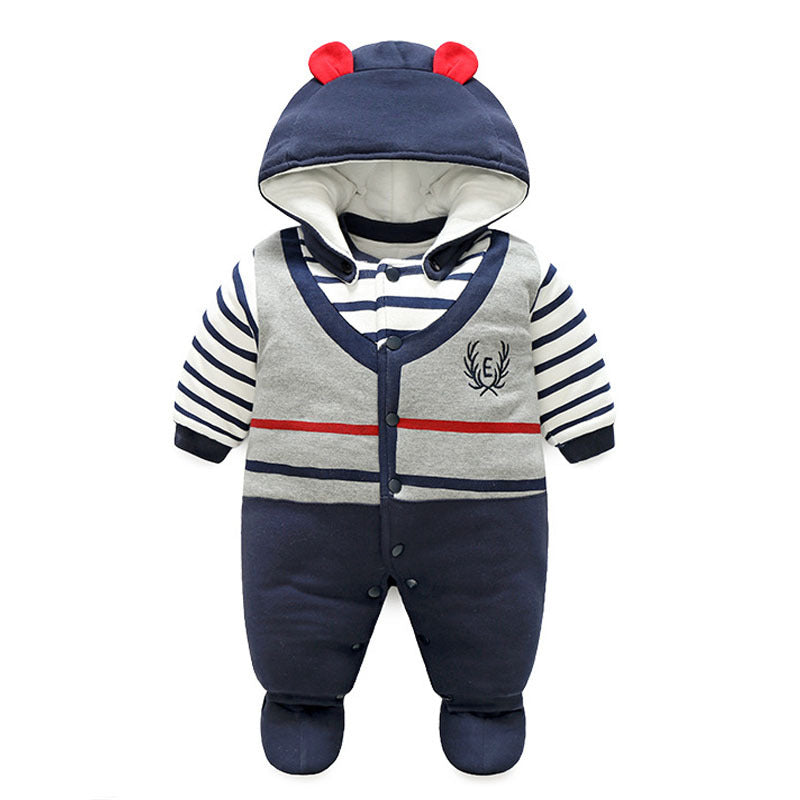 Color: 17 stytle, Size: 12m - The baby thickens the onesie