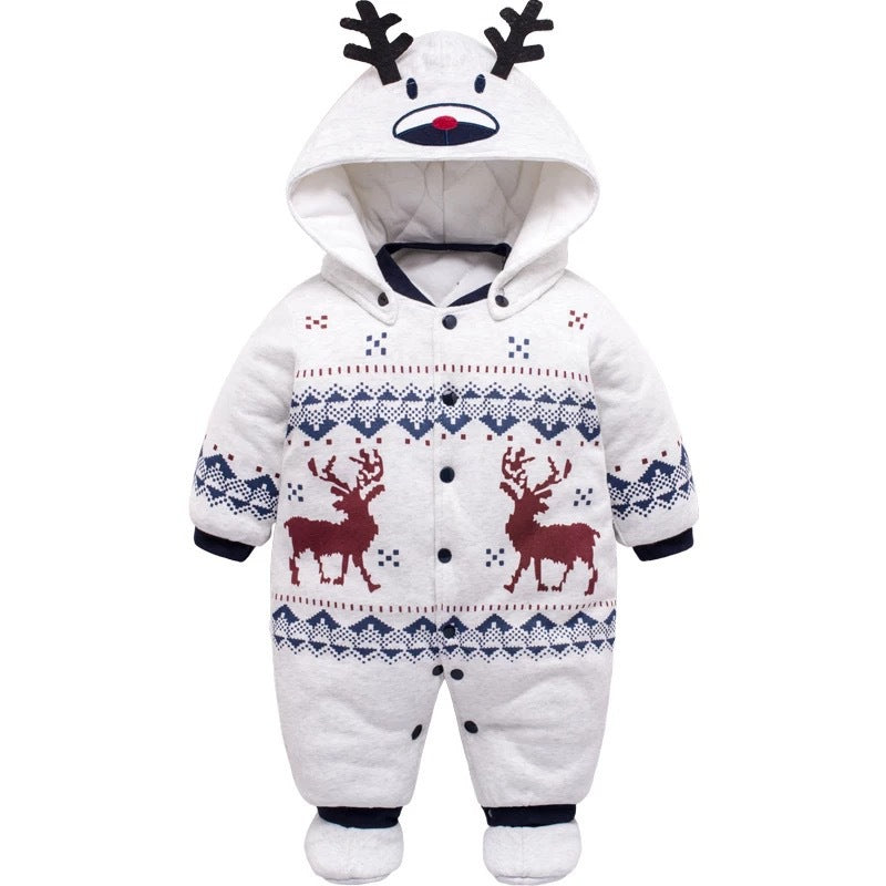 Color: 7 stytle, Size: 6m - The baby thickens the onesie