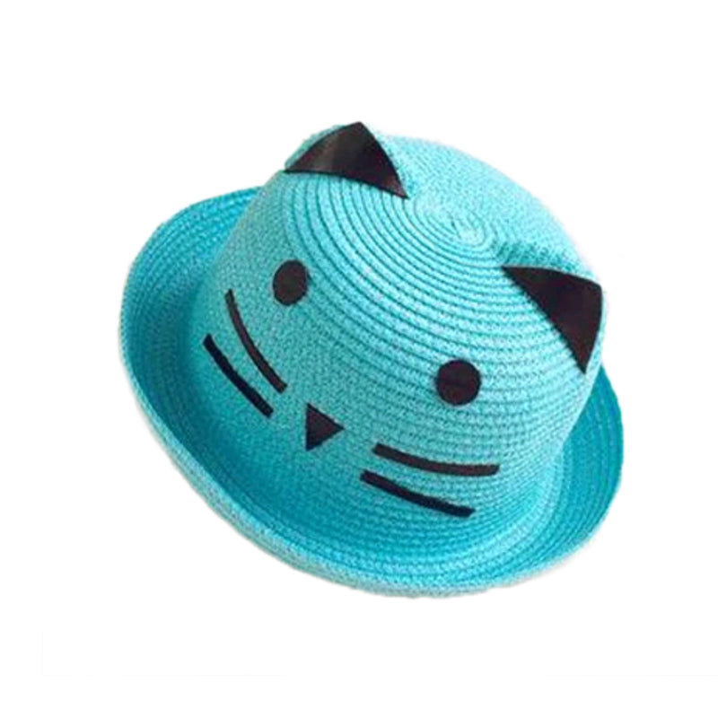 Korean style princess kids sun shade straw hat