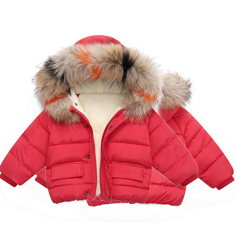 baby girl's hand-stuffed cotton coat