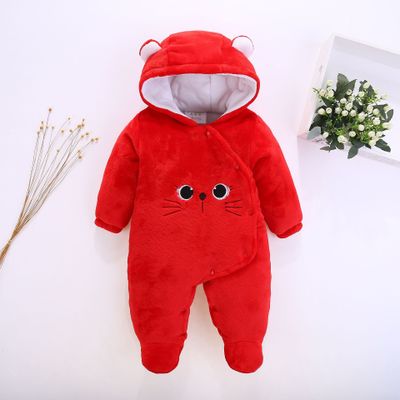 Color: Red cat, Size: 66cm - thick autumn and winter pure cotton clothing