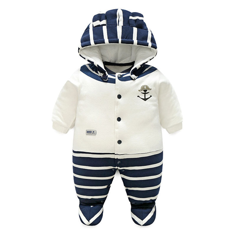 Color: 4 stytle, Size: 12m - The baby thickens the onesie