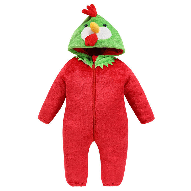 Color: Chick, Appropriate Height: 0 to 6 - Baby Rompers Winter Autumn Clothes