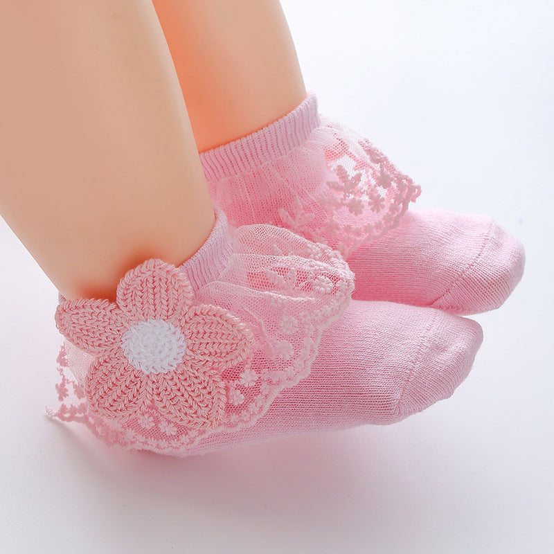 Korean style princess socks autumn and winter girls socks