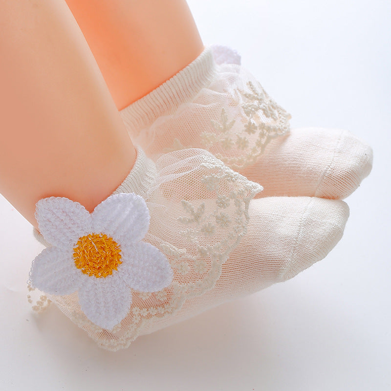 Korean style princess socks autumn and winter girls socks